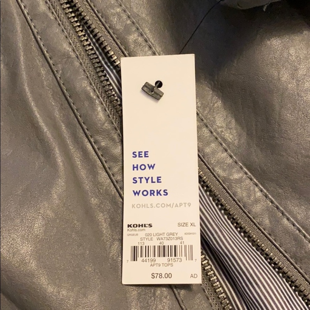 Faux Leather Jacket